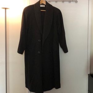 Wool trench coat